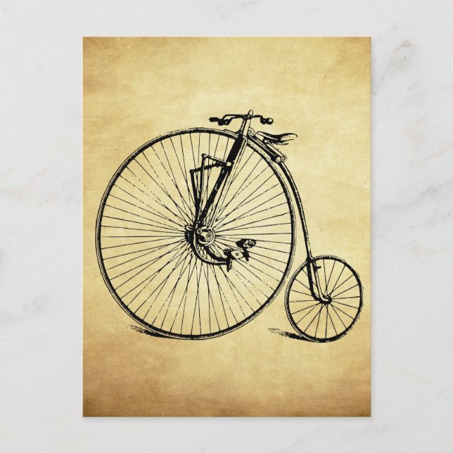 Vintage Bicycle Vykort (Framsida)