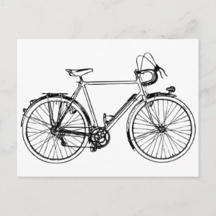 Vintage Bicycle Vykort