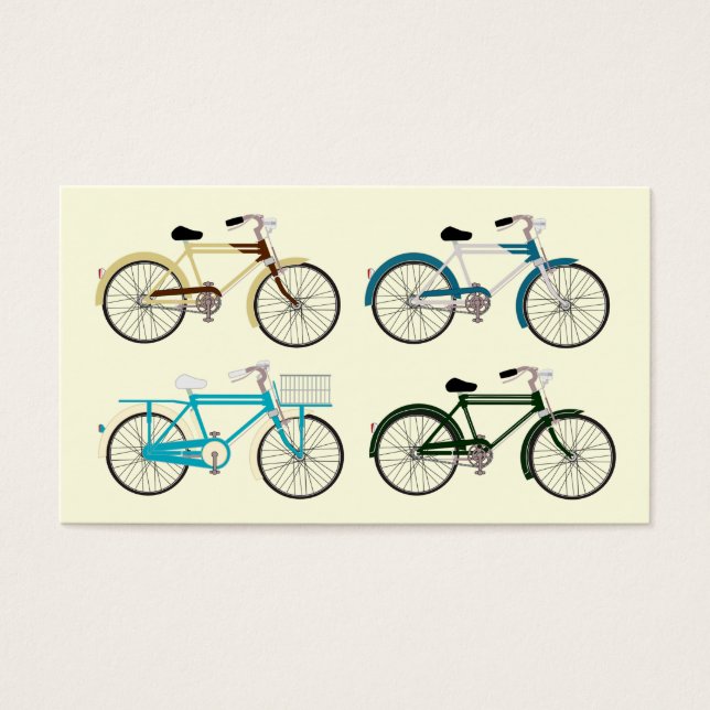 Vintage Bicycles Visitkort (Framsidan)
