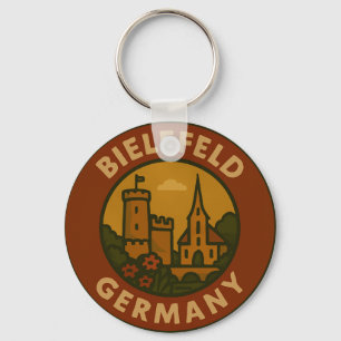 Vintage Bielefeld Tyskland Konst Nyckelring
