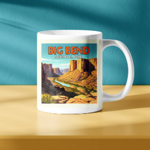 Vintage Big Bend National Park Kaffemugg