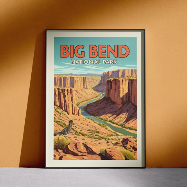 Vintage Big Bend National Park Poster (Skapare uppladdad)