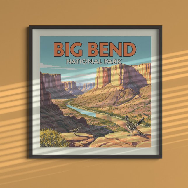 Vintage Big Bend National Park Poster (Skapare uppladdad)