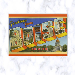 Vintage Big Brev Boise Idaho vykort