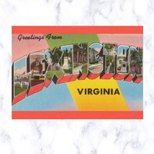 Vintage Big Brev Lexington Virginia Vykort