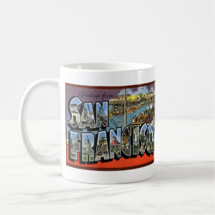 vintage BIG BREV vycard San Francisco, CA Kaffemugg