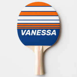 Vintage Big City Horisontlinje med namn Pingisracket