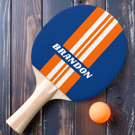 Vintage Big City Rally-ränder med namn Pingisracket