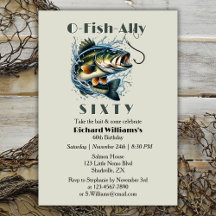 Vintage Big Fish the Bait OFishAlly 60 Birthday
