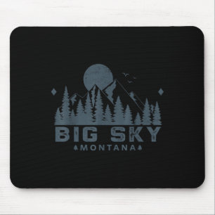 Vintage Big Himmel Montana Mt Ski-berget utanför d Musmatta