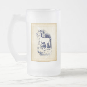 VINTAGE BIG HORN SHEEP FROSTAT ÖLGLAS