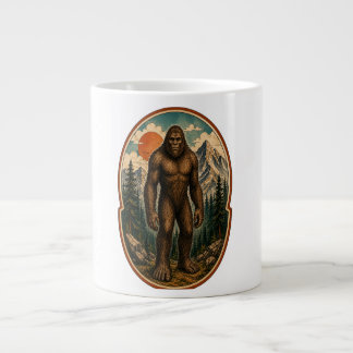 Vintage Bigfoot Bergs Väktare Akvarell Krypta Jumbo Mugg