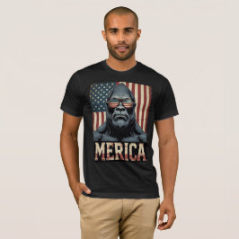 Vintage Bigfoot Merica 4th of july patriotic T Shirt