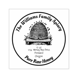 Vintage Bihuslänsimärke för honungsburk Stämpel