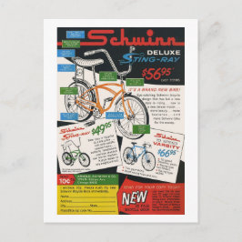 Vintage Bike Ad Vykort