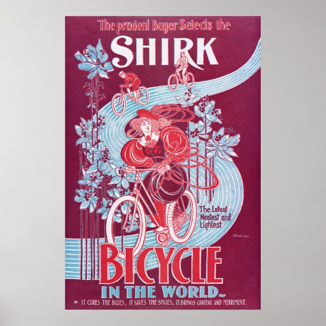 Vintage Bike Advertisement Poster (Framsidan)