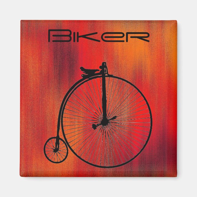 Vintage Bike Magnet (Framsidan)