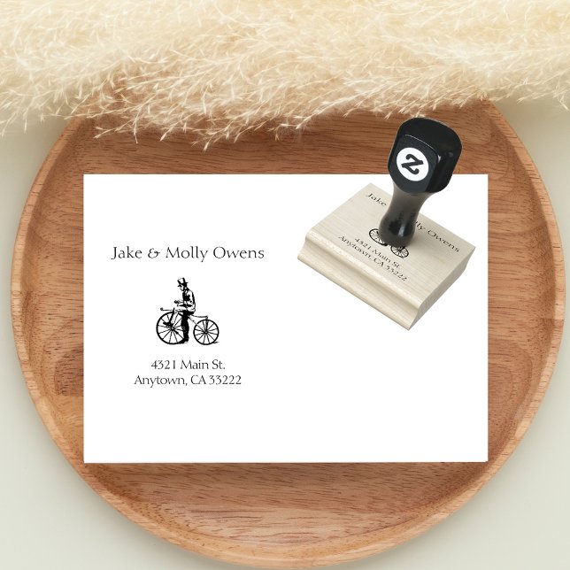Vintage Bike Personlig Stämpel (Skapare uppladdad)