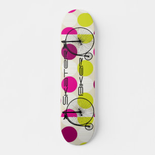 Vintage Bike Skateboard Bräda 19,5 Cm