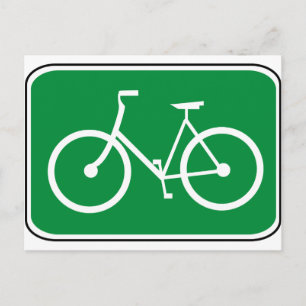 Vintage Bike-tecken Vykort