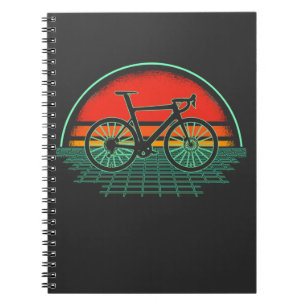 Vintage Bike Vaporwave Retro Bicycle 80s Stil Anteckningsbok