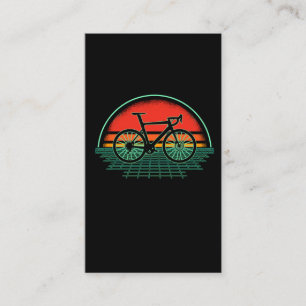 Vintage Bike Vaporwave Retro Bicycle 80s Stil Visitkort