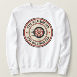 Vintage Biker Vägrörelse Lång Ärmad Tröja