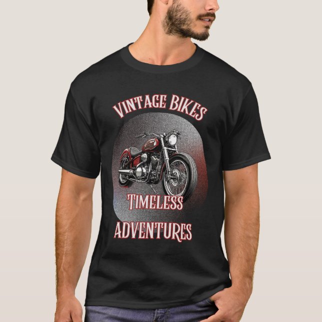 VINTAGE BIKES TIMELESS ÄVENTYR T SHIRT (Framsida)