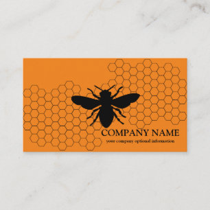 Vintage Bikupa Bee BeeKeeper Honey Apiarist Visitkort