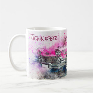 Vintage bil Abstrakt Graphic Kaffemugg
