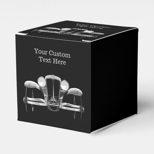 Vintage bil anpassningsbar-favoritrutor presentaskar (Framsidan Sidan)