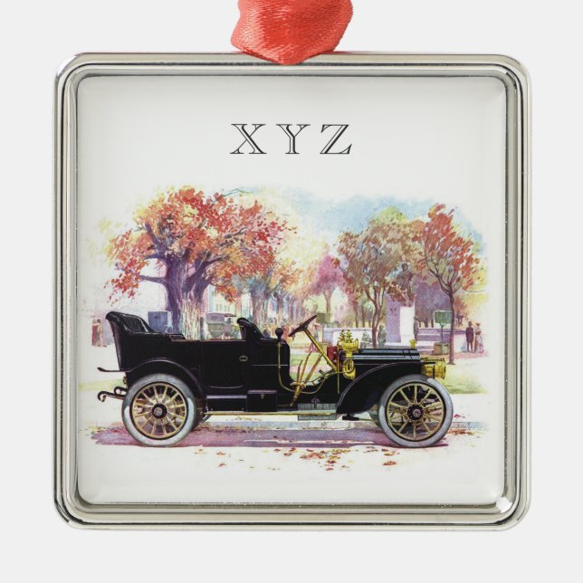 Vintage bil anpassningsbar, ornament (Framsidan)
