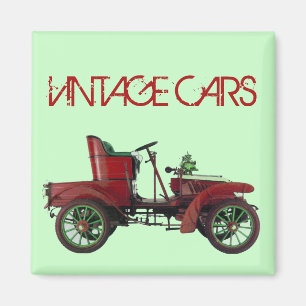 VINTAGE BIL AUTORATION AUTOMOTIVE Grönt Red Magnet