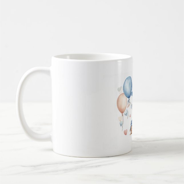 Vintage bil Baby Shower Kaffemugg (Vänster)