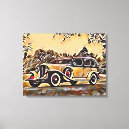 Vintage bil canvastryck