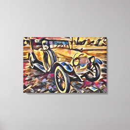 Vintage bil canvastryck