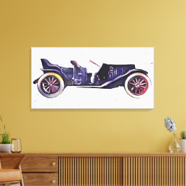 Vintage bil canvastryck