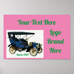 Vintage bil Design Poster
