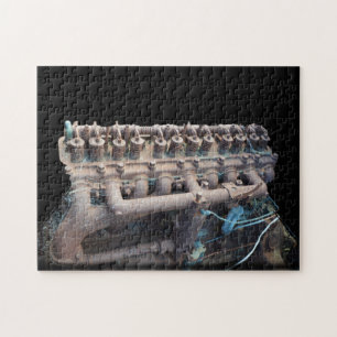Vintage bil Engine, Jigszawa Puzzle Pussel