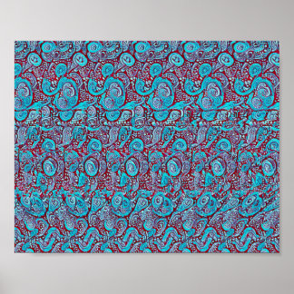 Vintage bil - Gömt 3D-utskrift Poster