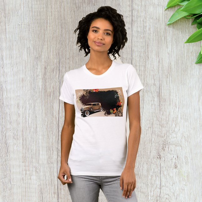 Vintage bil Grunge Womens T-Shirt (Skapare uppladdad)