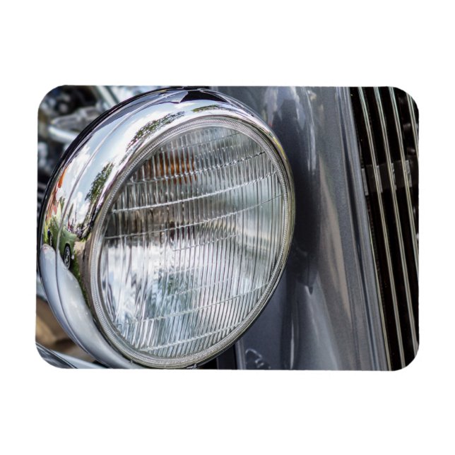 Vintage bil Headlight Magnet (Horisontell)
