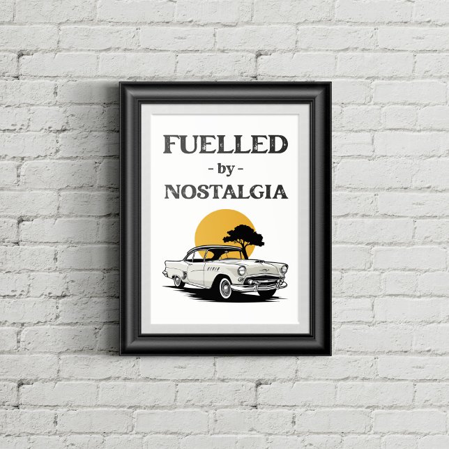 Vintage bil illustration. poster (Skapare uppladdad)