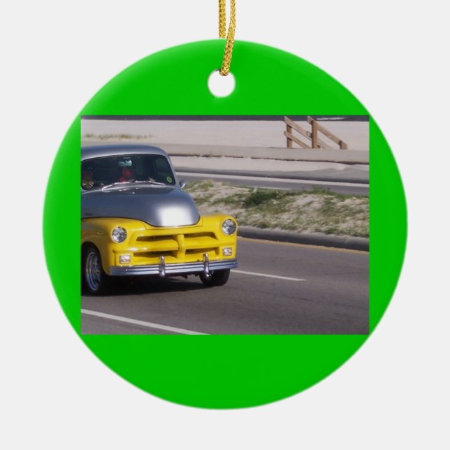 Vintage Bil Jul Ornament (Framsidan)