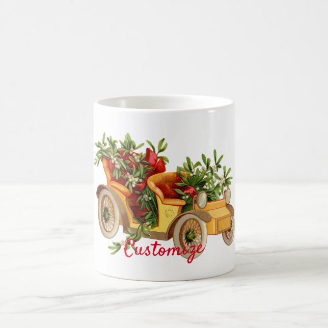 Vintage bil-jultomten Thunder_Cove Kaffemugg (Center)