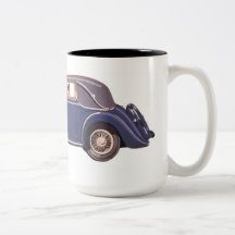 Vintage bil kaffe mugg