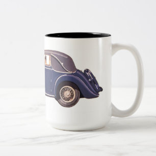 Vintage bil kaffe mugg