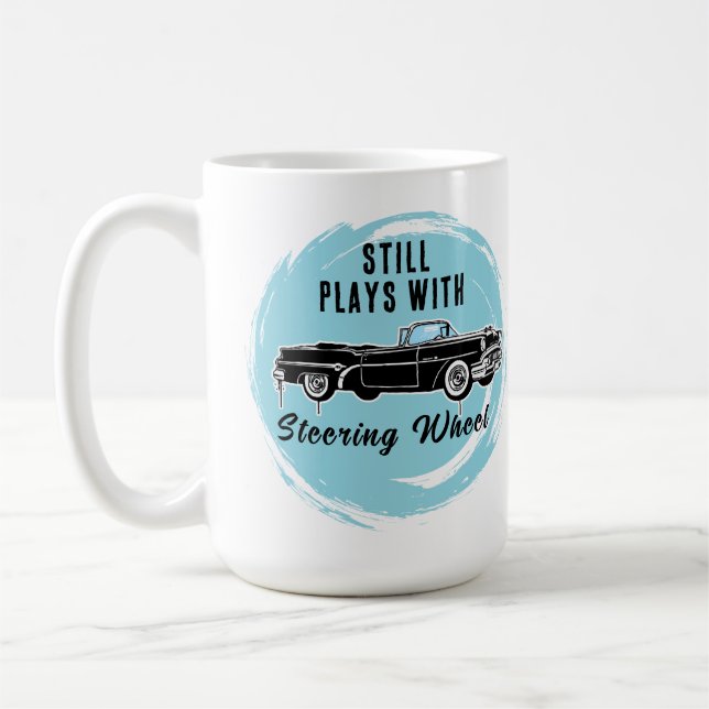 vintage bil kaffemugg (Vänster)