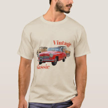 Vintage Bil Klassisk T-shirt Design