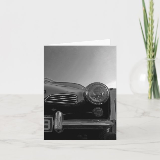 Vintage bil kort (Framsida)
